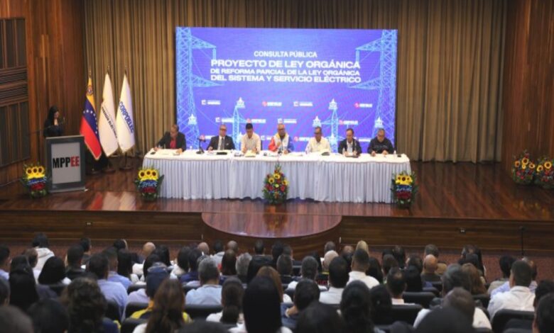 Inició consulta pública de Reforma Parcial de Ley Orgánica del Sistema y Servicio Eléctrico