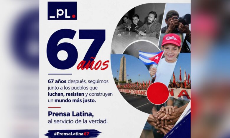 Prensa Latina sopla 67 velas en pleno perfeccionamiento de su gestión