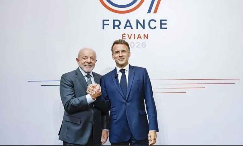 Lula se reúne con Macron en Francia al margen de cita del G7