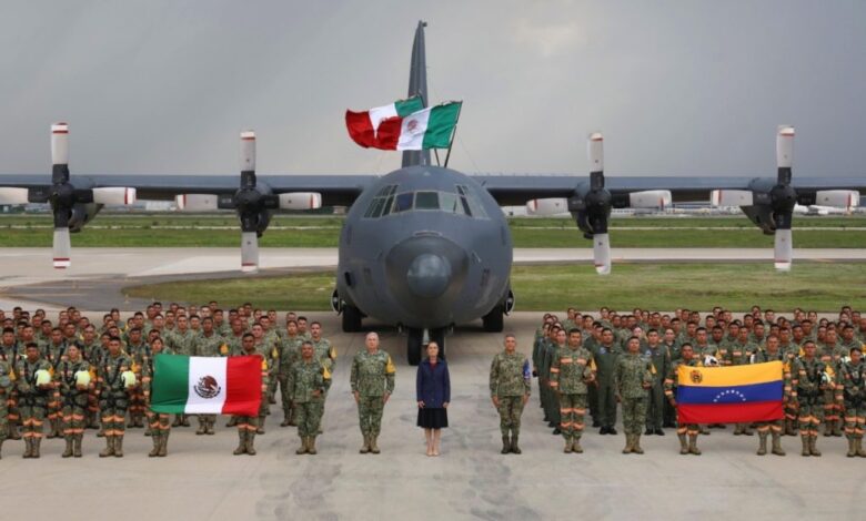 Presidenta de México reconoce labor del agrupamiento Yumare tras culminar misión humanitaria en Venezuela