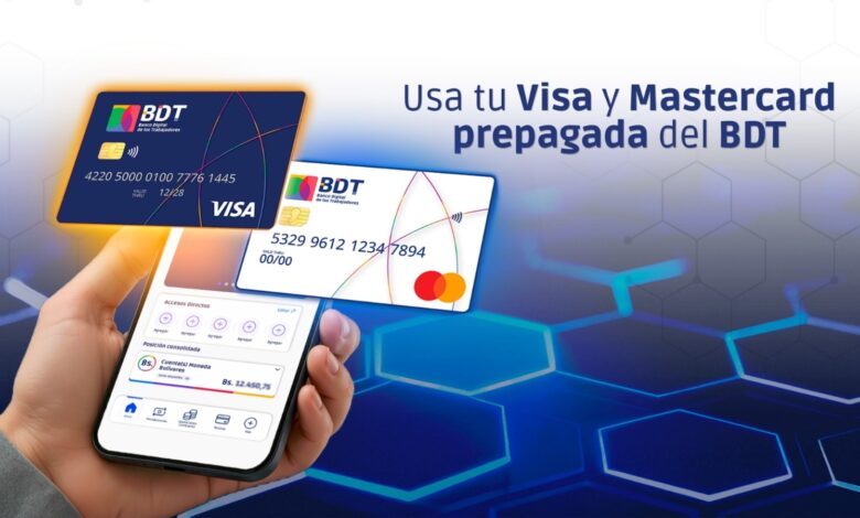 Usa tu Visa y Mastercard prepagada del BDT
