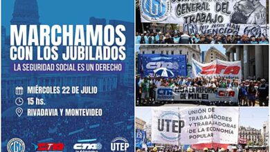 Federaciones sindicales argentinas vuelven a protestar en la calle
