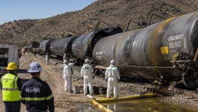 Descarrilamiento de tren en México provoca derrame de 60 mil litros de químico