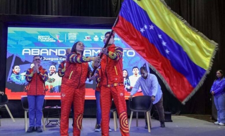 Abanderan a delegación de Venezuela a Juegos Centroamericanos