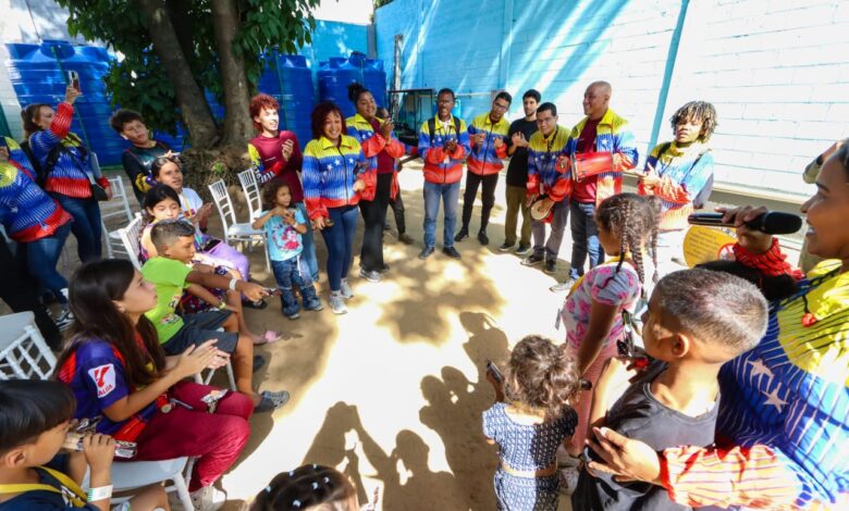 La música llenó los rincones del Campamento Transitorio José Gervasio Artigas, en Caracas