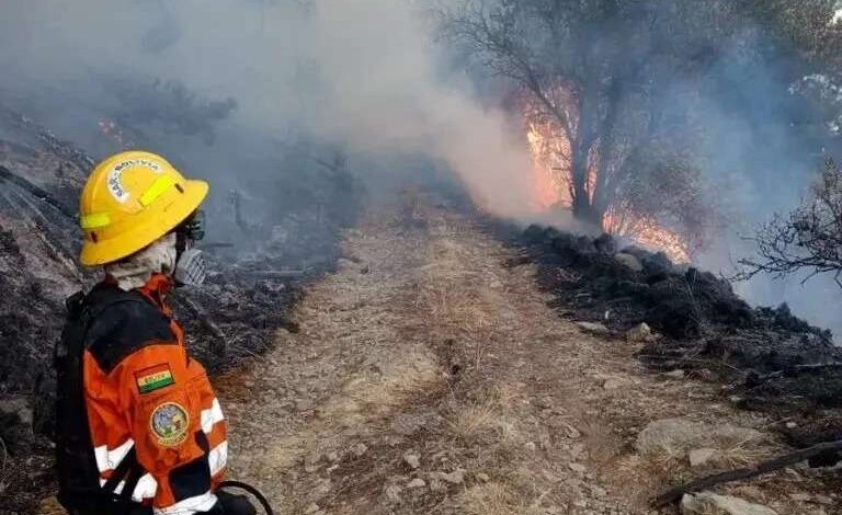 Bolivia declara desastre en San Lorenzo por avance de fuegos forestales