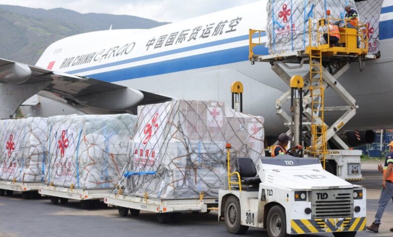 China reafirma su apoyo a Venezuela con 85 toneladas de ayuda humanitaria
