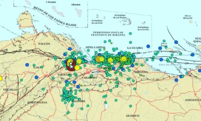 Funvisis reporta 211 sismos en Venezuela entre el 10 y el 16 de julio
