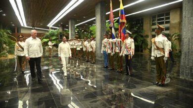 Díaz-Canel recibe a Gustavo Petro en su visita oficial a Cuba
