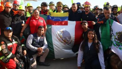 México incorpora 127 nuevos brigadistas a labores de rescate en Venezuela