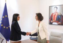 Presidenta Rodríguez y comisaria europea Hadja Lahbib evaluaron avances de cooperación tras sismos