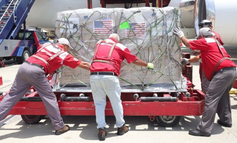 Llegan a La Guaira más de 40 toneladas de ayuda humanitaria desde EE. UU