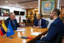 Canciller Félix Plasencia se reúne con el nuevo coordinador residente de la ONU en el país