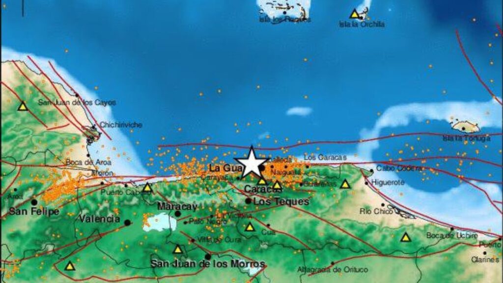 Sismo de magnitud 4.0 con epicentro en la Guaira se sintió en Caracas