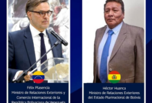Cancilleres de Venezuela y Bolivia hablan por teléfono para fortalecer relación bilateral