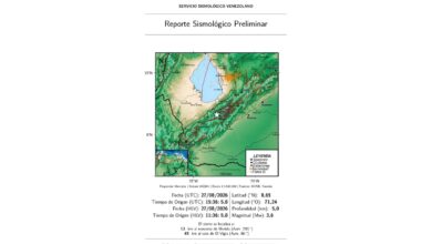 Venezuela: sismo magnitud 3.6 afectó al estado Mérida