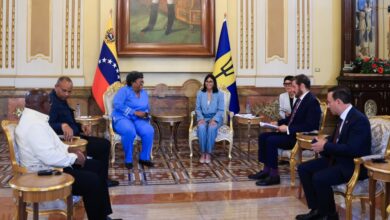 Presidenta Delcy Rodríguez recibió con honores a Primera Ministra de Barbados Mia Mottley