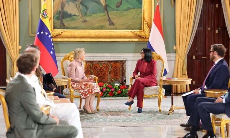 Presidenta Delcy Rodríguez recibe credenciales de la embajadora del Reino de Países Bajos
