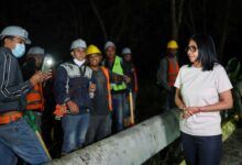 Presidenta Delcy Rodríguez supervisa trabajos de despeje vial tras fuertes lluvias en Caracas