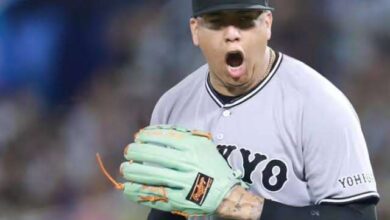 Venezolano Mata brilla desde el montículo en Liga japonesa de béisbol