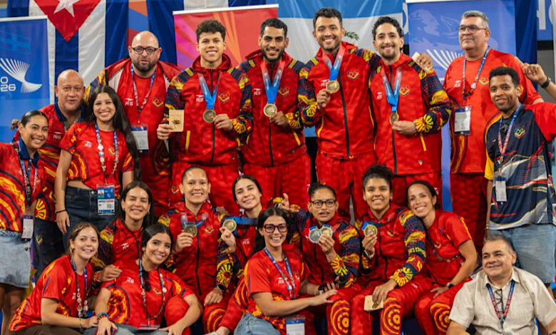 Mandataria Rodríguez felicita a atletas venezolanos por su brillante participación en CAC 2026