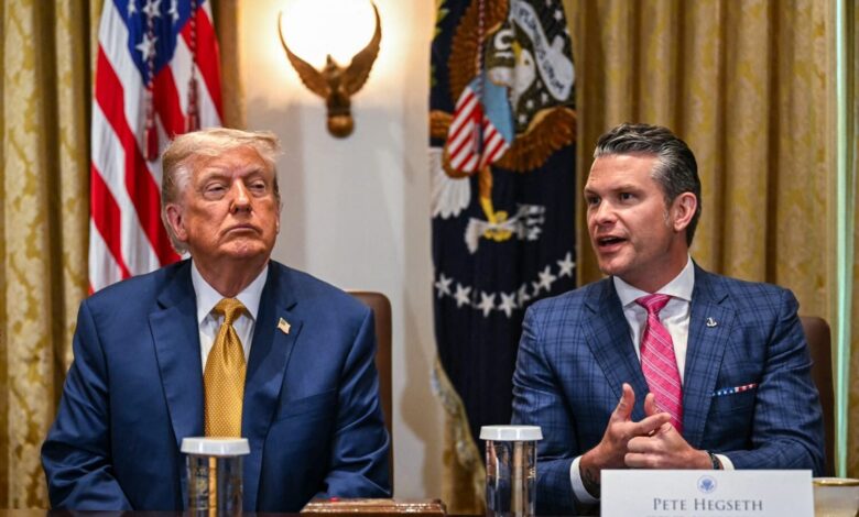 Trump enfrenta a Hegseth por escasez de municiones en EE. UU. en plena guerra con Irán