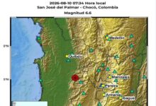 Fuerte terremoto sacudió este lunes a Colombia
