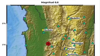 Fuerte terremoto sacudió este lunes a Colombia