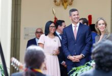 Presidenta Delcy Rodríguez recibe en Miraflores al mandatario de Paraguay Santiago Peña