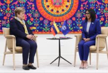 Delcy Rodríguez sostuvo diálogo con directora del FMI, Kristalina Georgieva en Nueva York