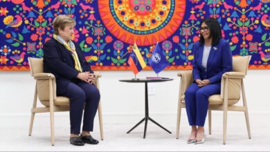 Delcy Rodríguez sostuvo diálogo con directora del FMI, Kristalina Georgieva en Nueva York