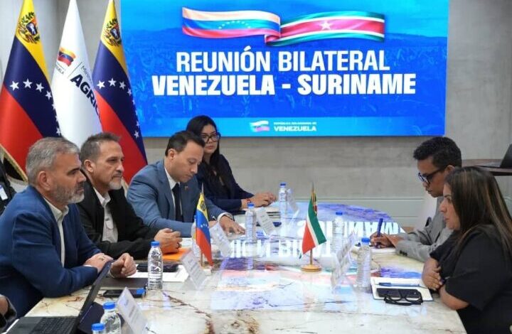 Venezuela y Surinam exploran oportunidades de intercambio comercial y cooperación en sector agrícola
