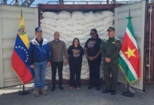 Venezuela recibe más de 55 toneladas de ayuda humanitaria procedentes de Suriname