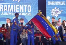 Abanderada delegación de Venezuela rumbo a los JJOO de la Juventud 2026