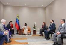Jefa de Estado sostiene reunión de trabajo con delegación empresarial de Baker Hughes
