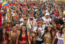 Pueblo de Guayana Esequiba participó en marcha de la ancestralidad y fuerza indígena “Venezuela Renace”