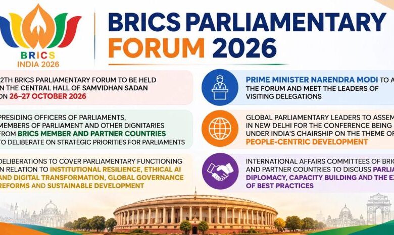 India acoge XII Foro Parlamentario del Brics