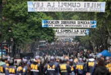 Marcha universitaria culmina en disturbios en Buenos Aires